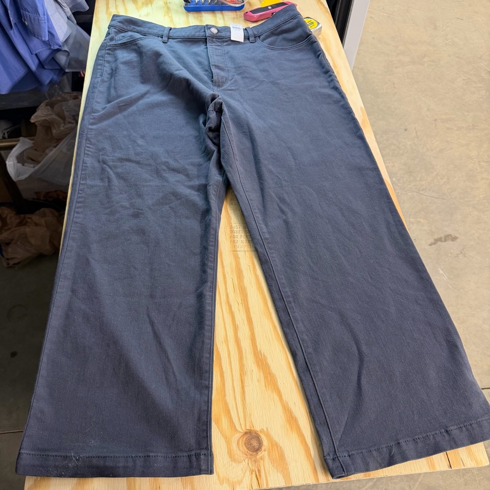 LOFT The Straight High Rise Jeans Womens‎ Size 33 Charcoal Gray Straight NWT